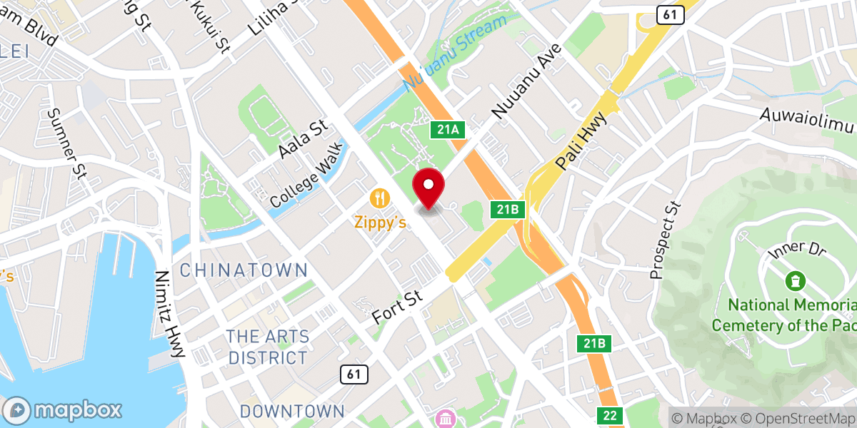 Map showing location of Harris United Methodist Church