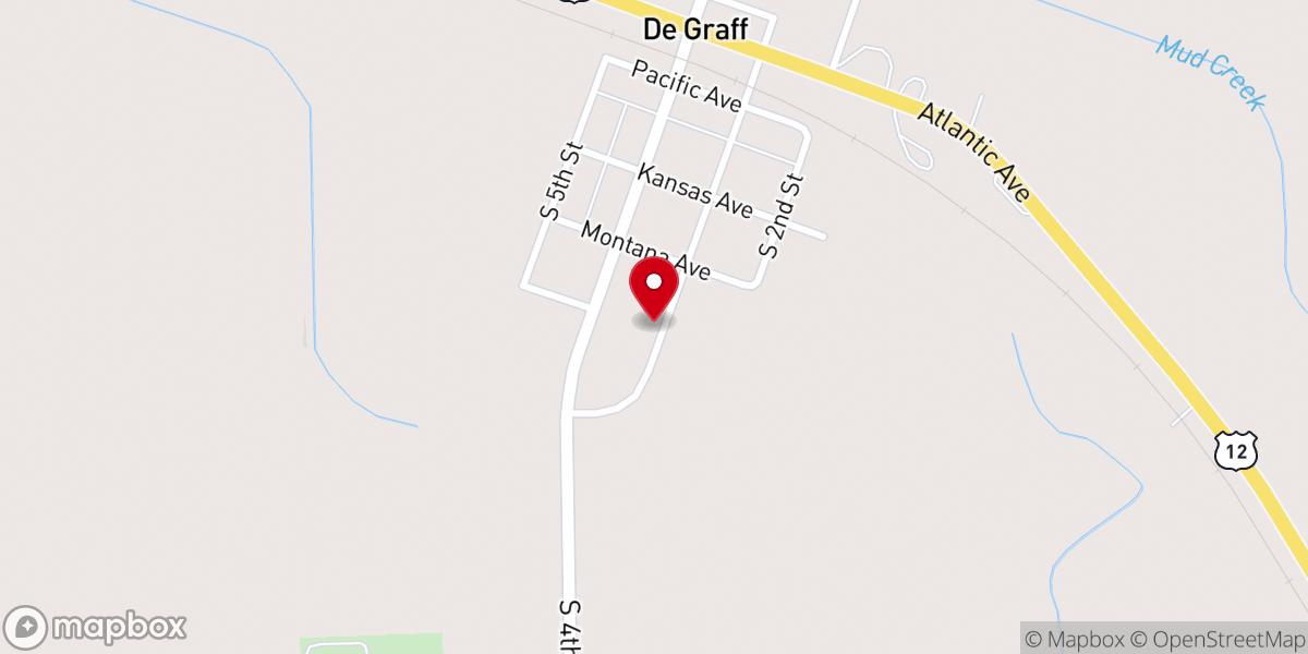 Map showing location of Saint Bridget's Catholic Church