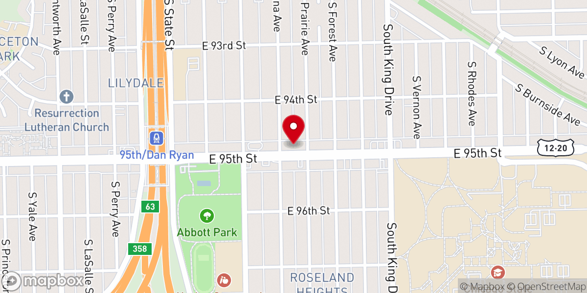 Map showing location of Wesley United Methodist Church