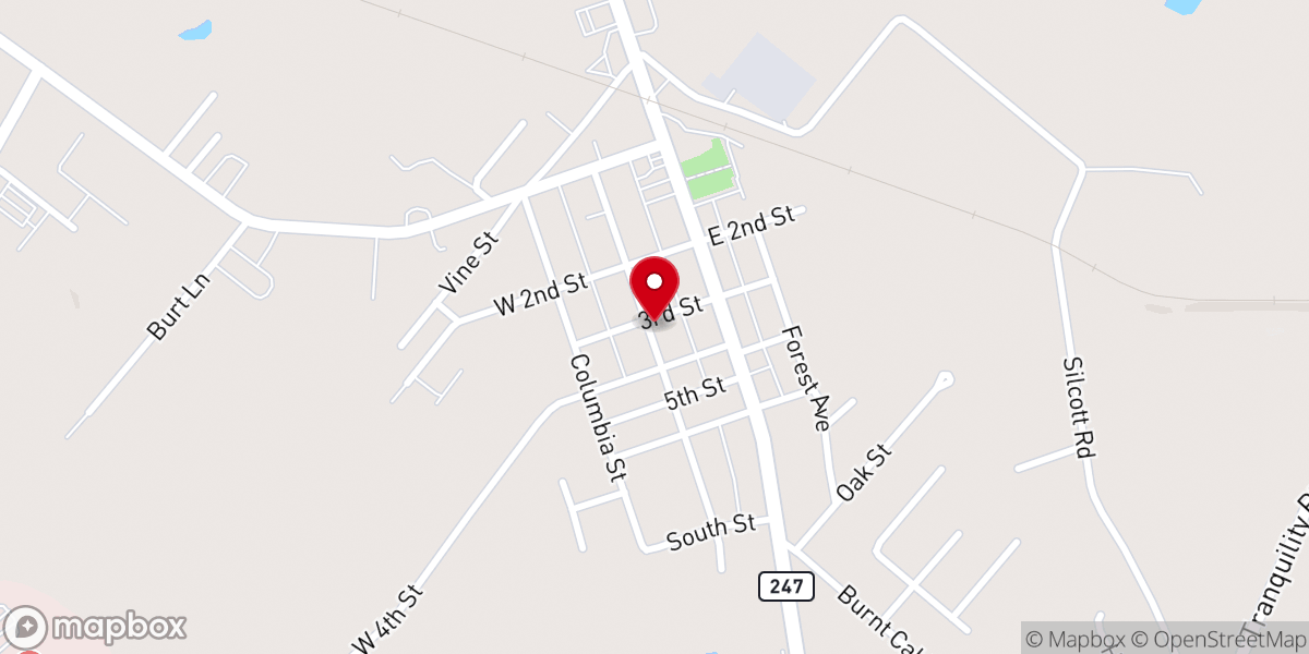 Map showing location of Seaman Church of Christ