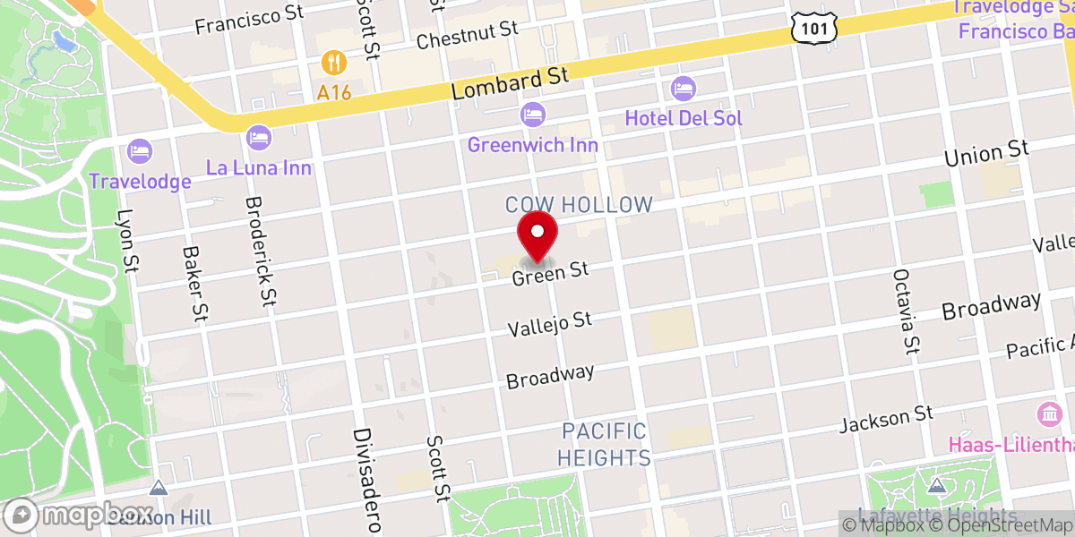 Map showing location of St. Vincent de Paul Catholic Church