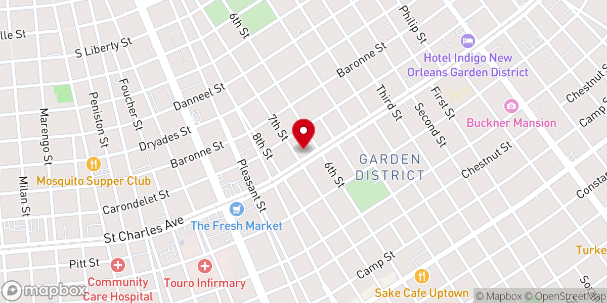 Map showing location of Christ Church Cathedral