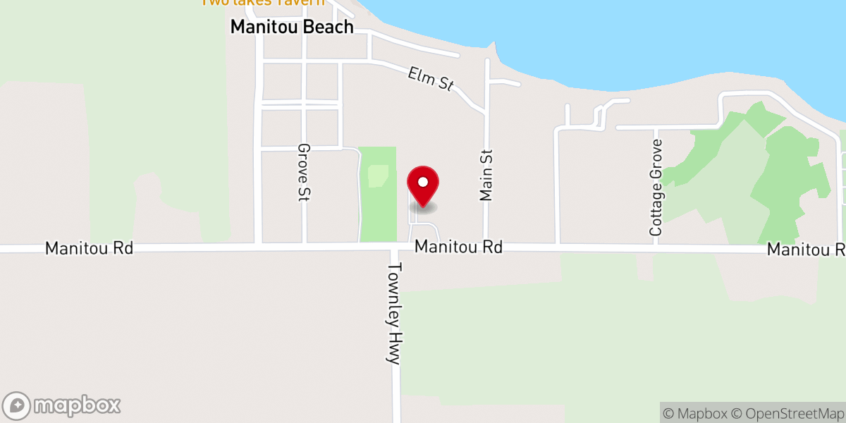 Map showing location of Saint Mary on the Lake Catholic Church - Food Distribution Center