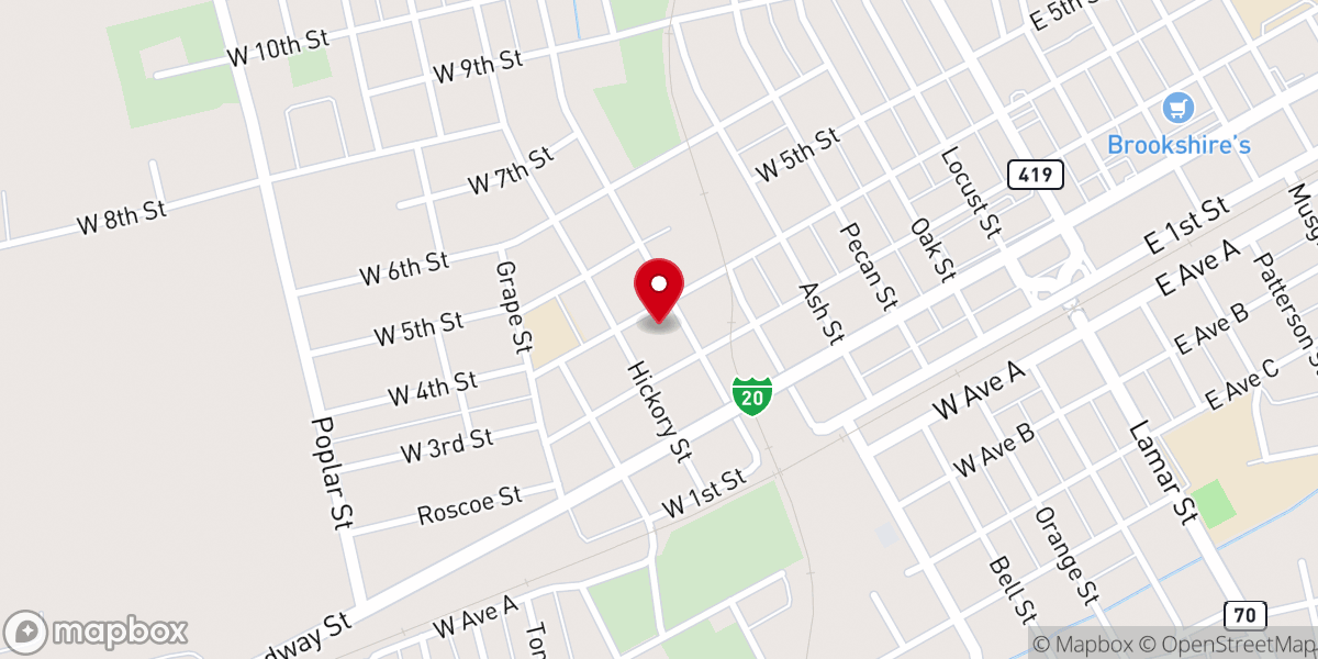 Map showing location of First Apostolic Tabernacle