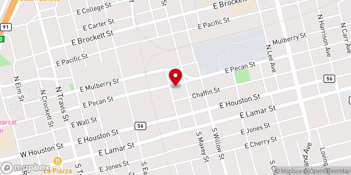 Map showing location of New Hope Missionary Baptist Church