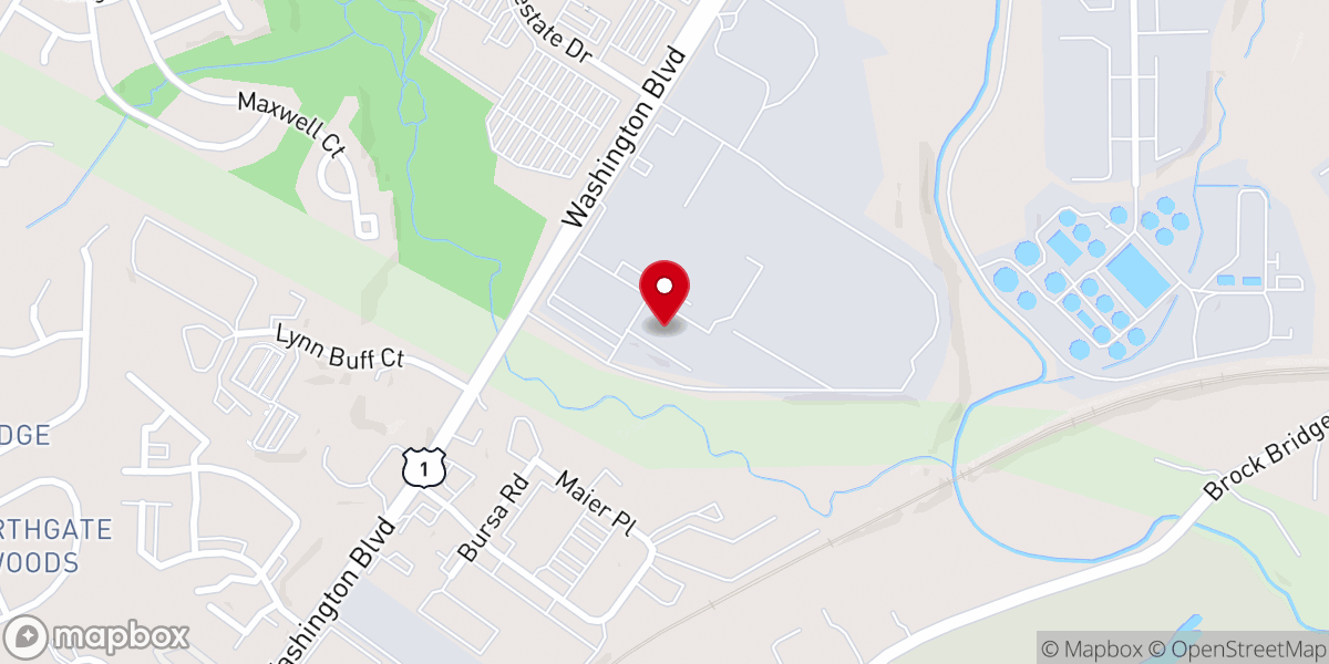 Map showing location of Tabernacle of David Worship Center