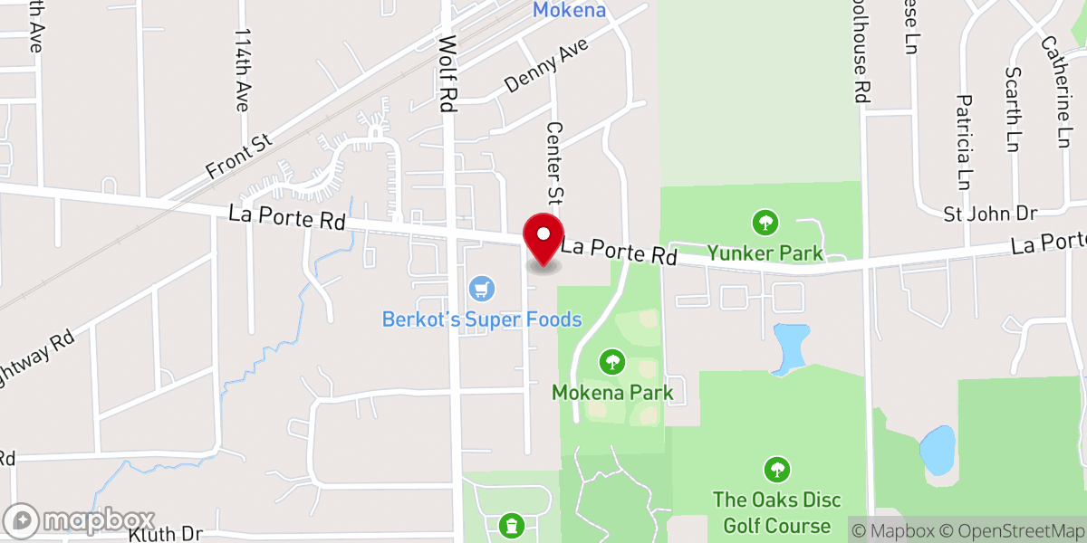 Map showing location of Grace Fellowship Church