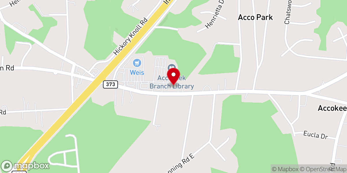 Map showing location of Faith United Methodist Church - Accokeek MD