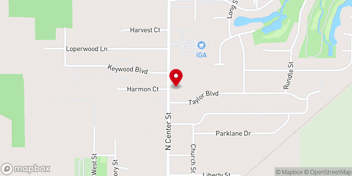 Map showing location of The Vine Community Church