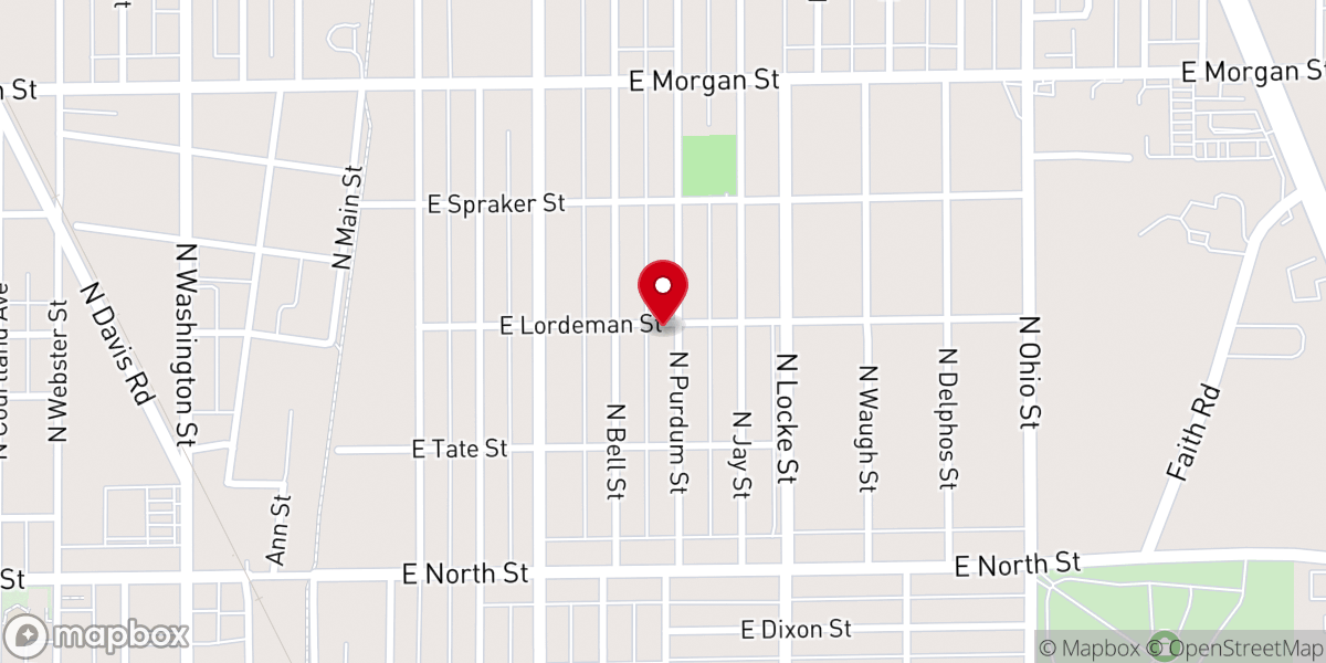 Map showing location of Smyrna Church