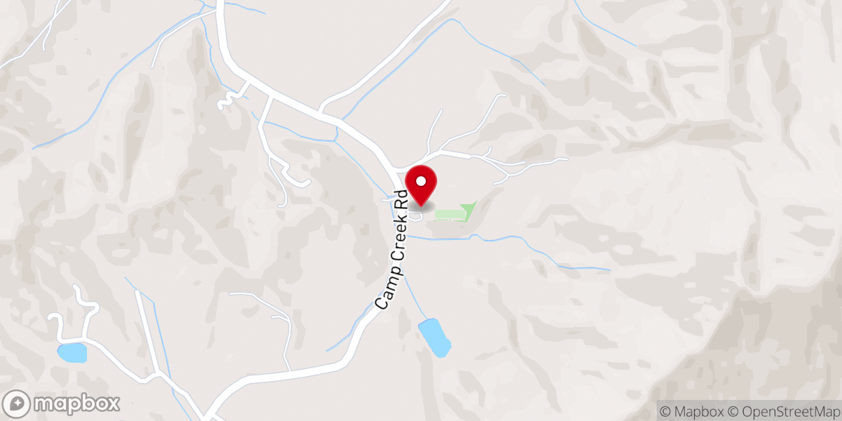 Map showing location of Hyatt's Chapel Baptist Church