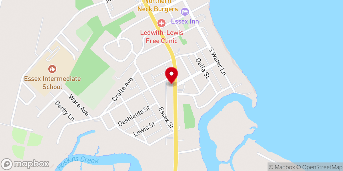 Map showing location of Pammy's Produce