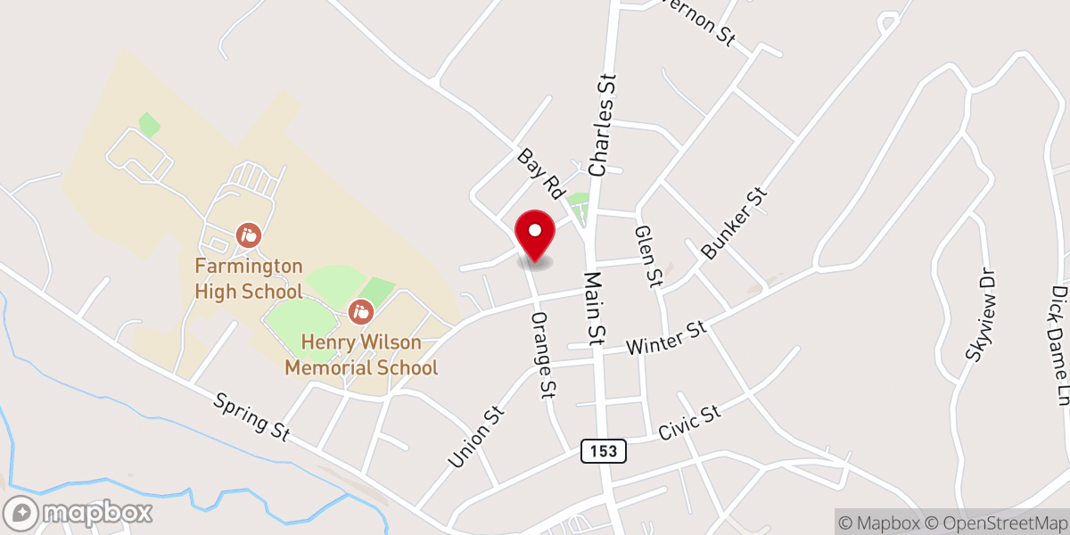 Map showing location of ACC of Farmington