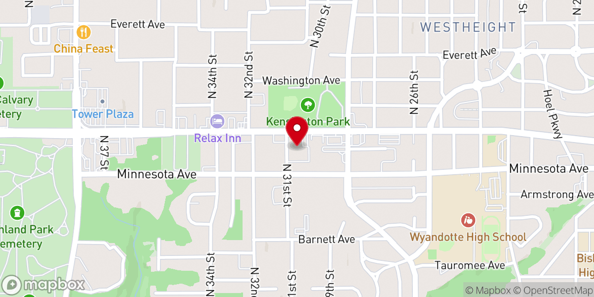 Map showing location of Faith Deliverance Family Worship Center