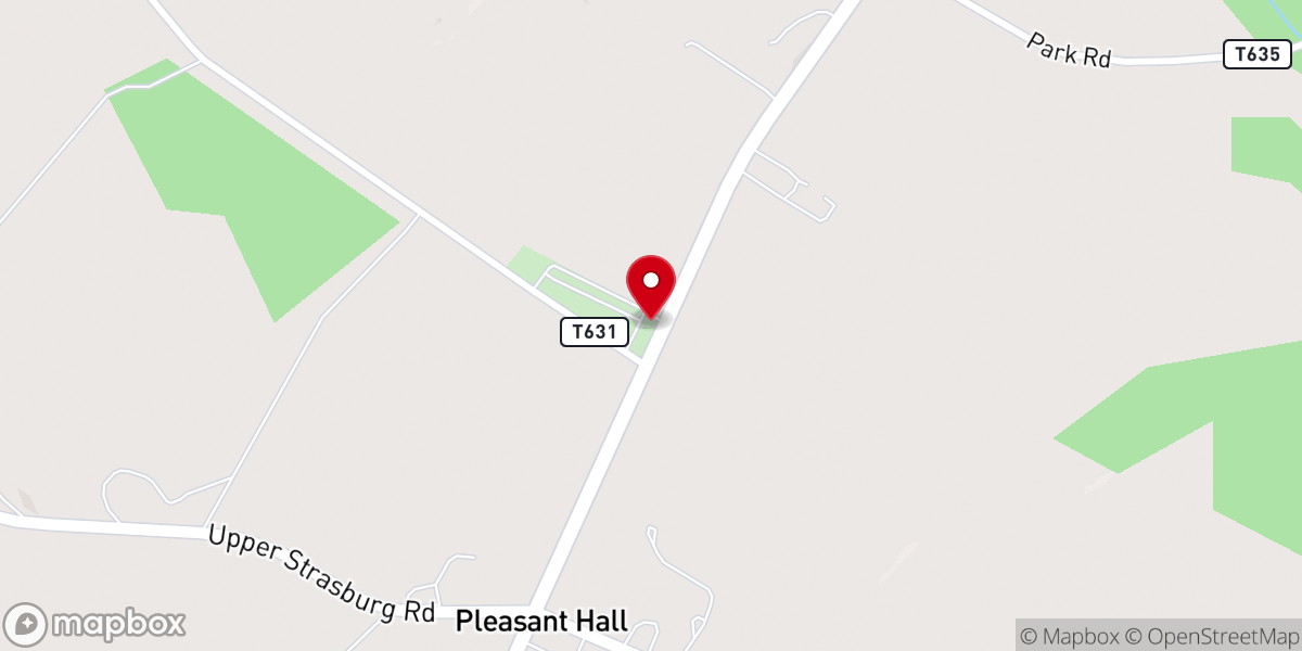 Map showing location of Salem Lutheran Church