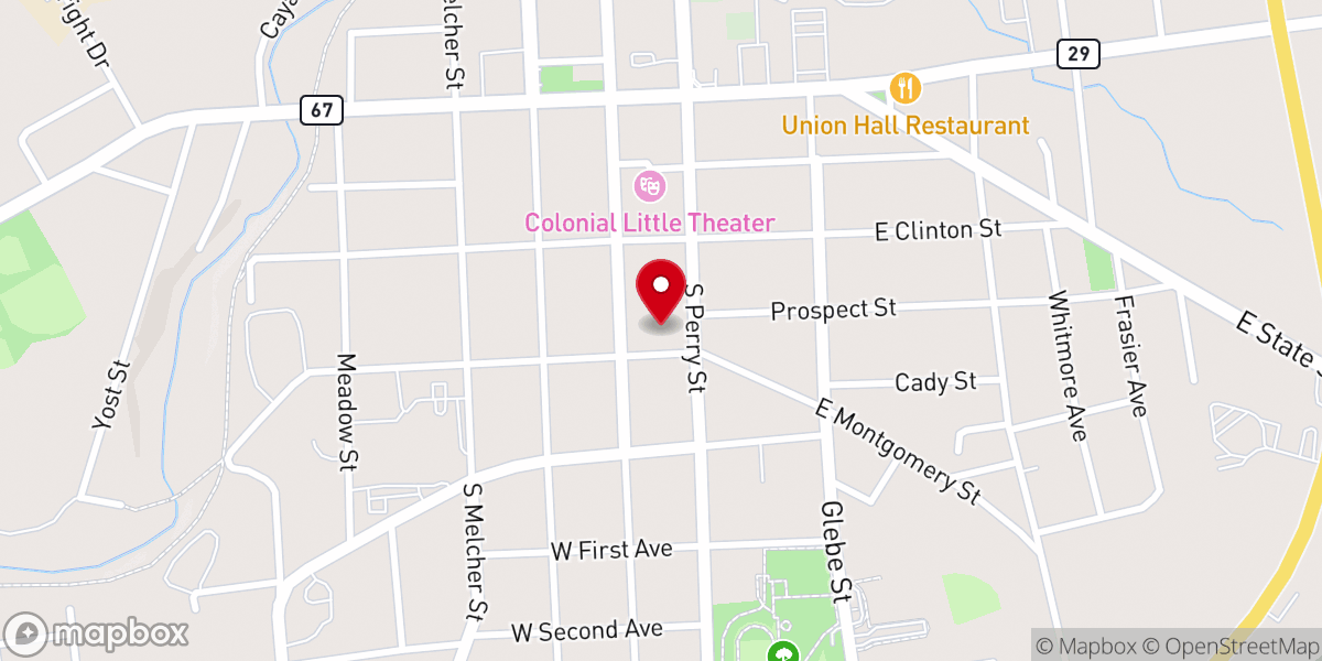 Map showing location of GRACE LUTHERAN CHURCH
