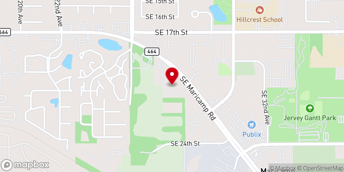Map showing location of Maricamp Road Church of Christ