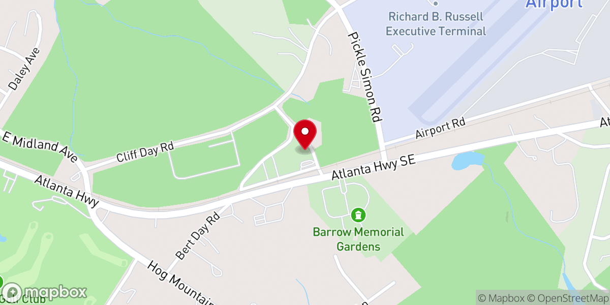 Map showing location of Chapel Christian Church
