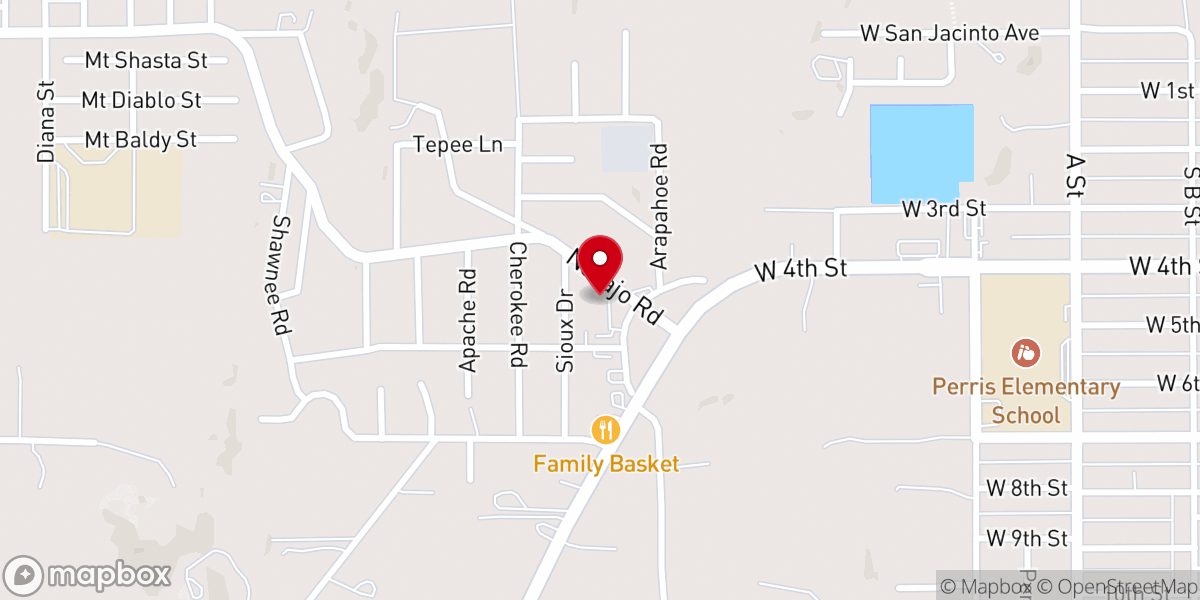 Map showing location of The Potter's House