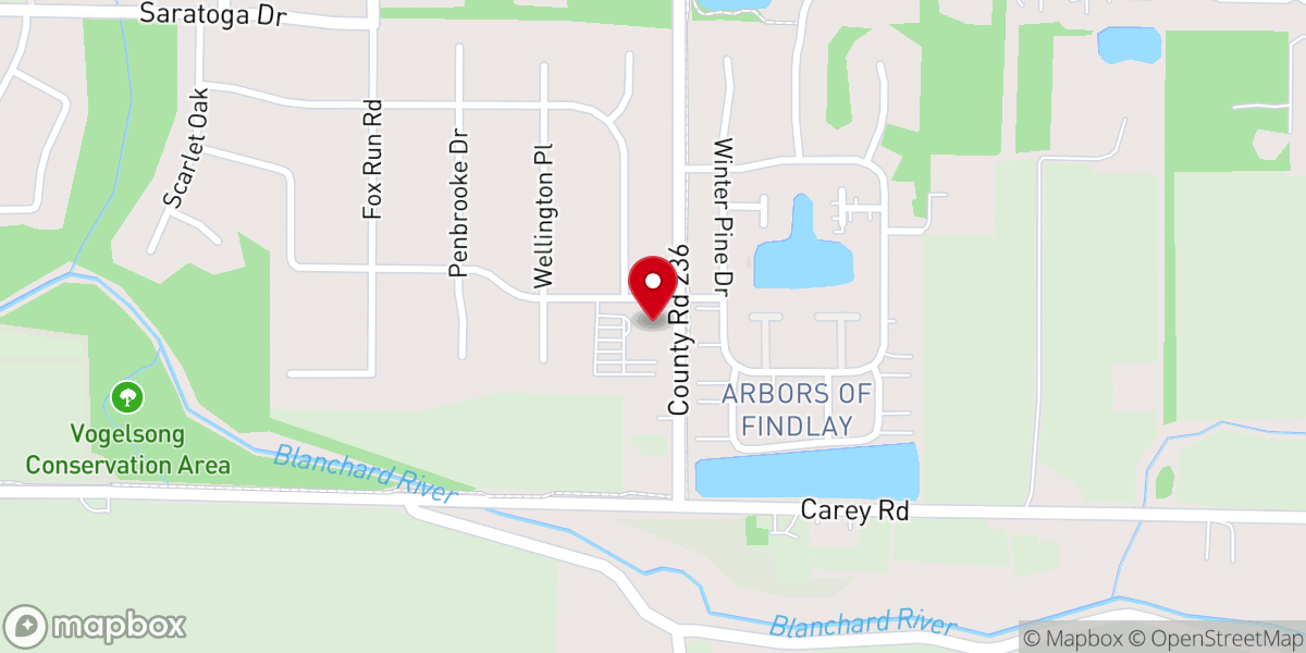 Map showing location of Living Hope Church