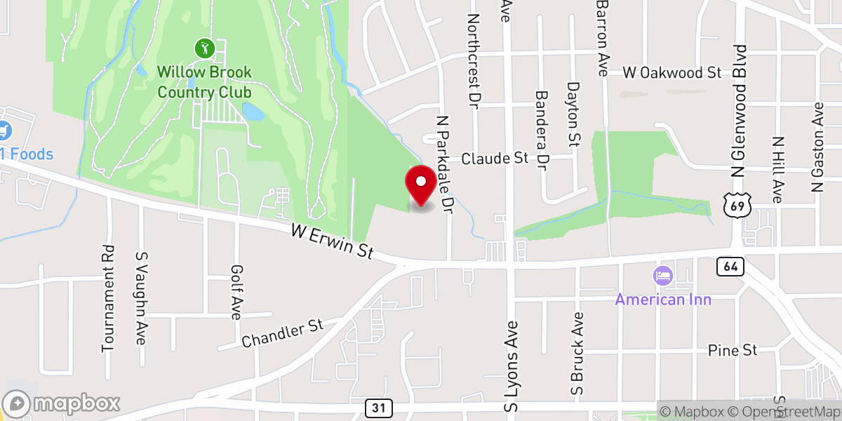 Map showing location of Reveal Church Tyler