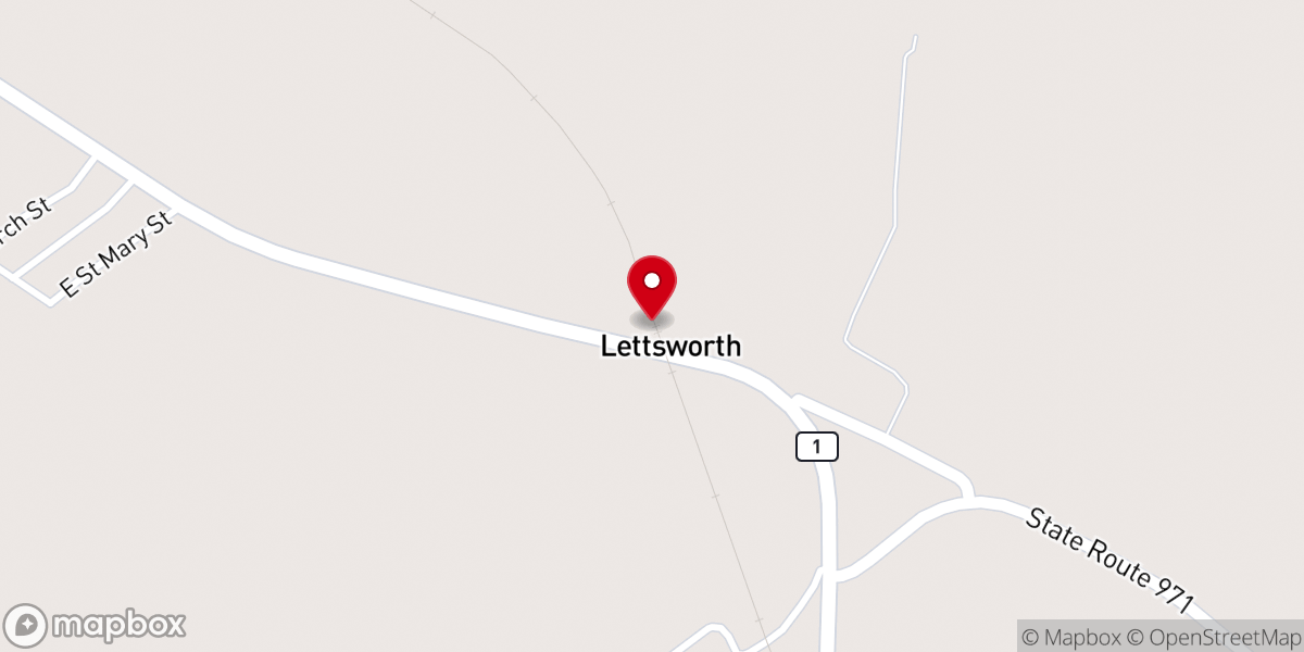 Map showing location of Bayou Lettsworth