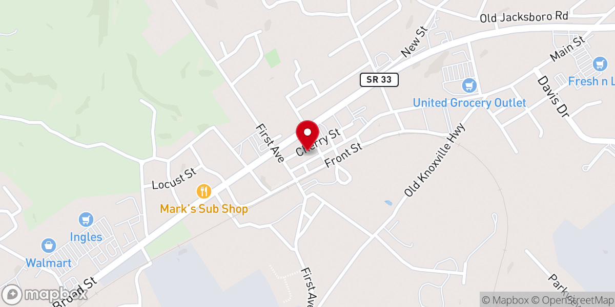 Map showing location of Risen Faith Church