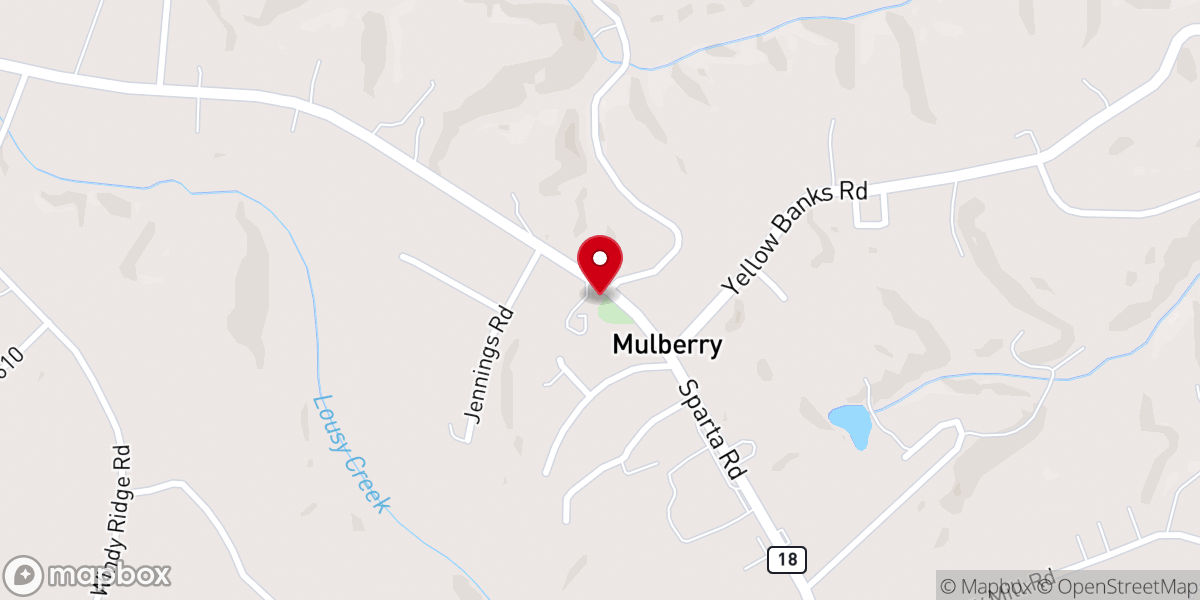 Map showing location of Cross Roads Primitive Baptist Church