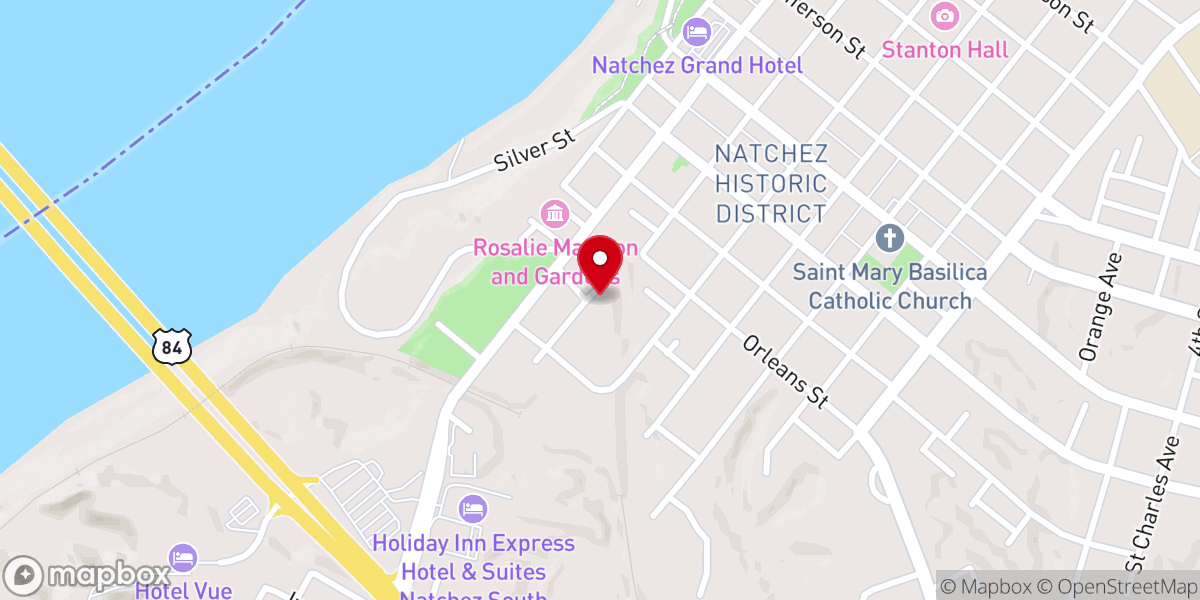 Map showing location of Washington Baptist Church