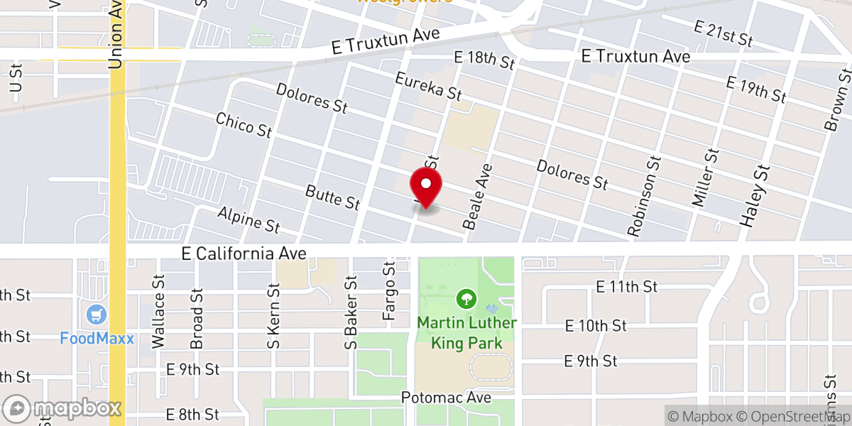 Map showing location of Full Gospel Lighthouse