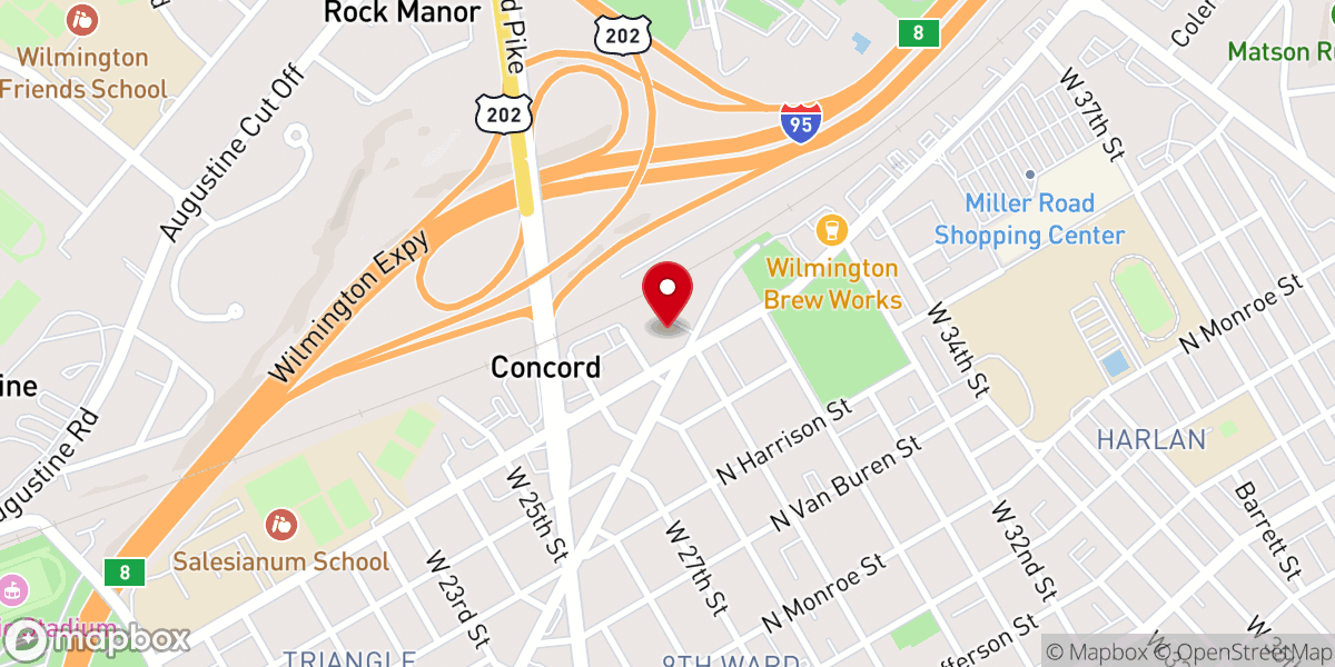 Map showing location of Lutheran Community Services