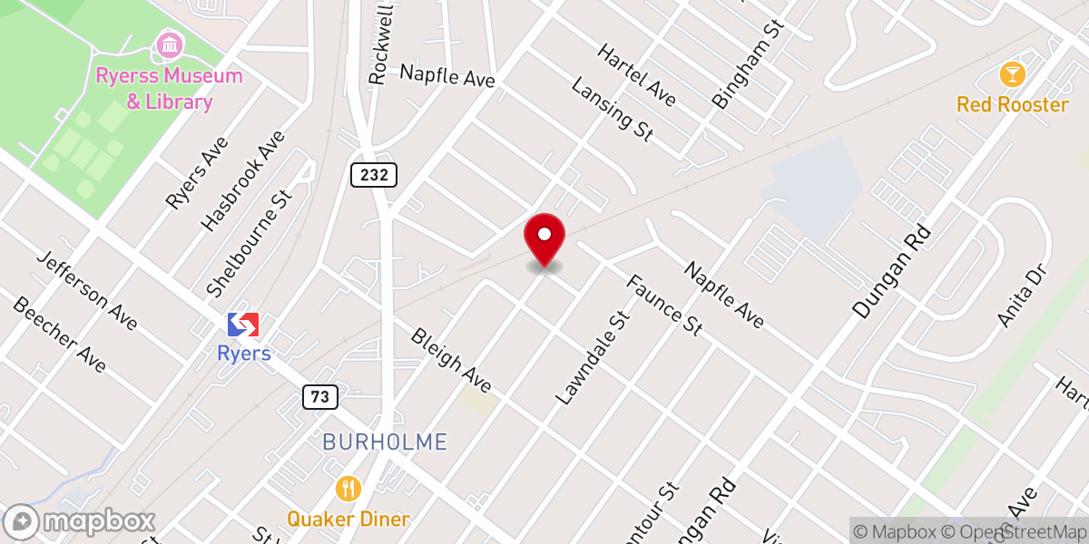 Map showing location of JHJR Ministries Inc