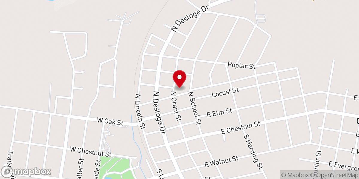 Map showing location of Lively Stone Tabernacle UPC