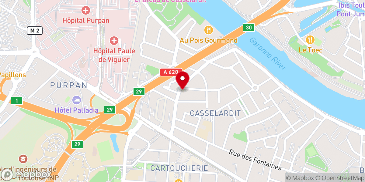 Map showing location of Chapelle Casselardit
