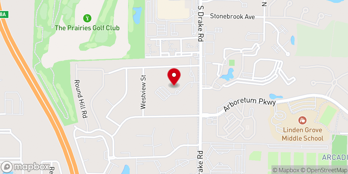 Map showing location of West Kalamazoo Christian Church
