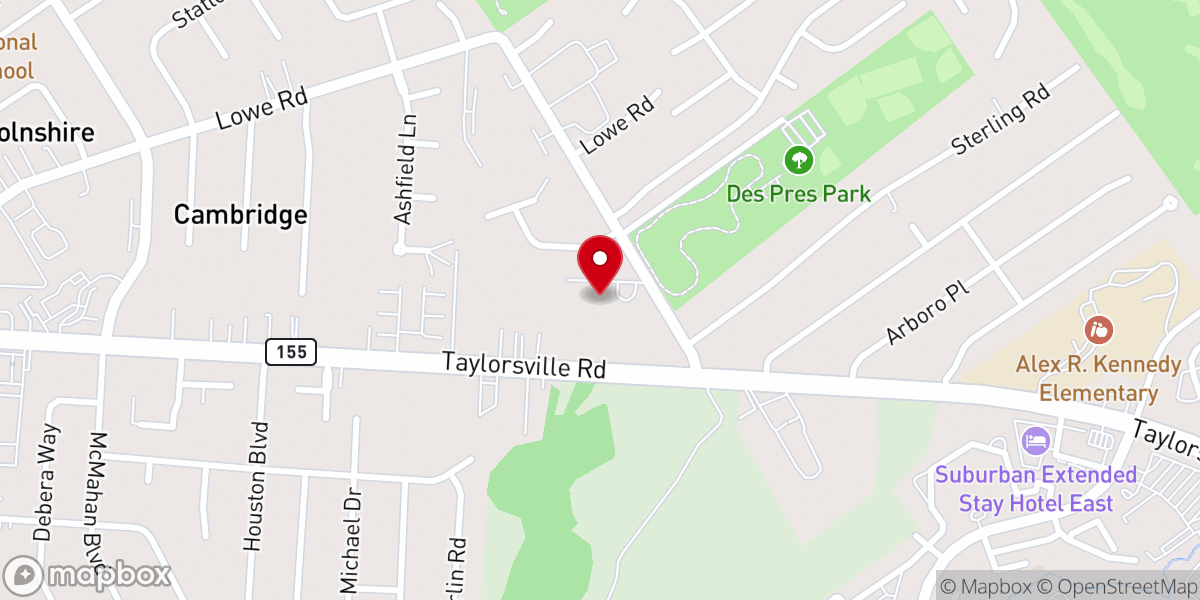 Map showing location of Saint Pauls Church