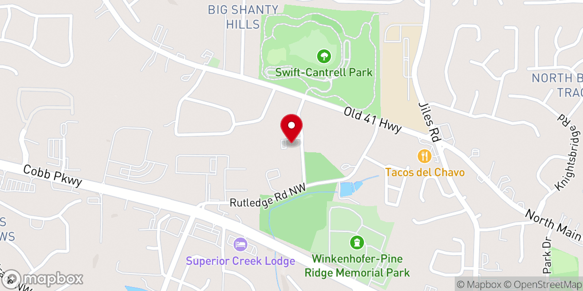 Map showing location of Encounter Church Ec