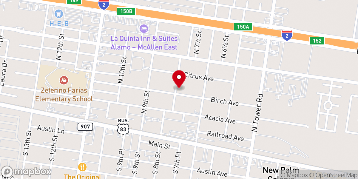 Map showing location of Iglesia Station Gethsemani