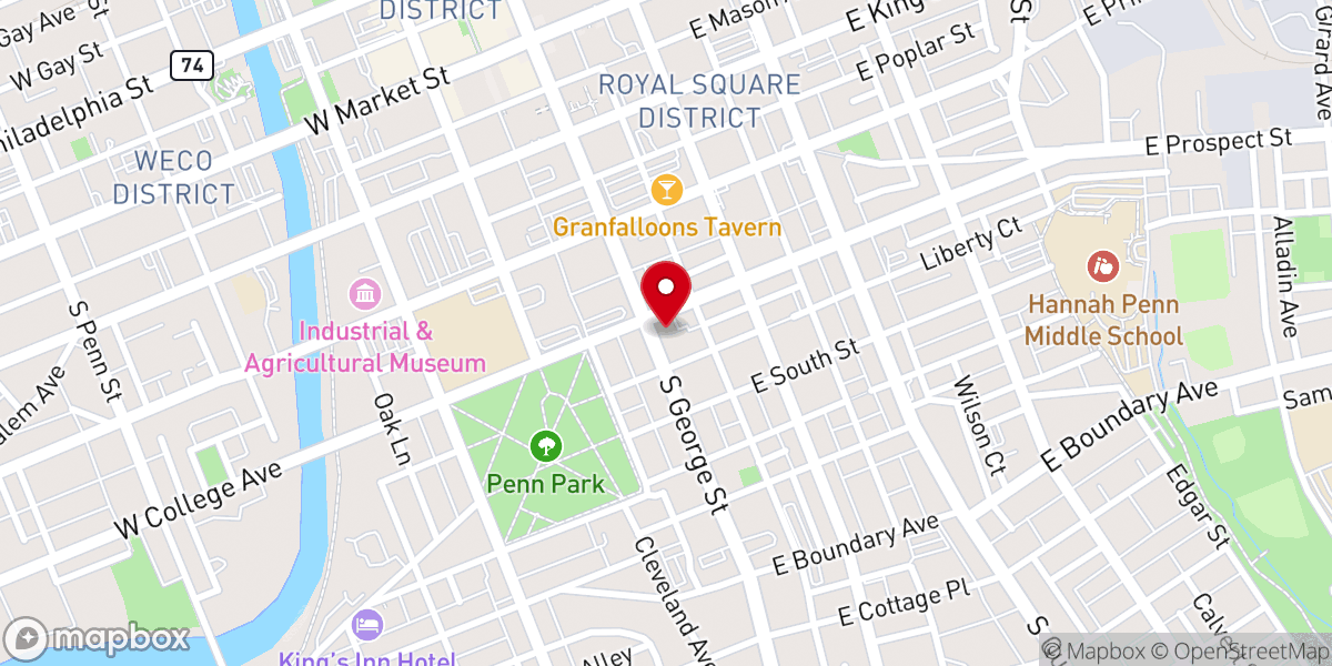 Map showing location of Assumption of the BVM Roman Catholic Church