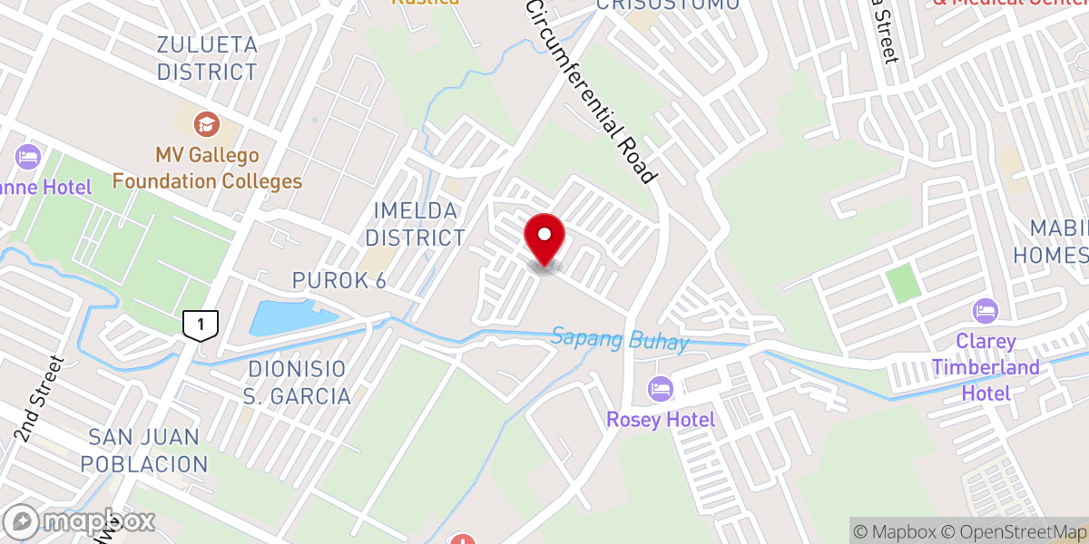 Map showing location of Landmark Bible Baptist Church