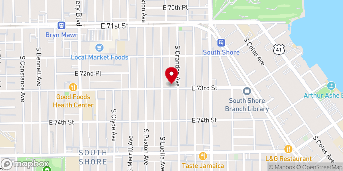 Map showing location of John Veal Ministries Inc