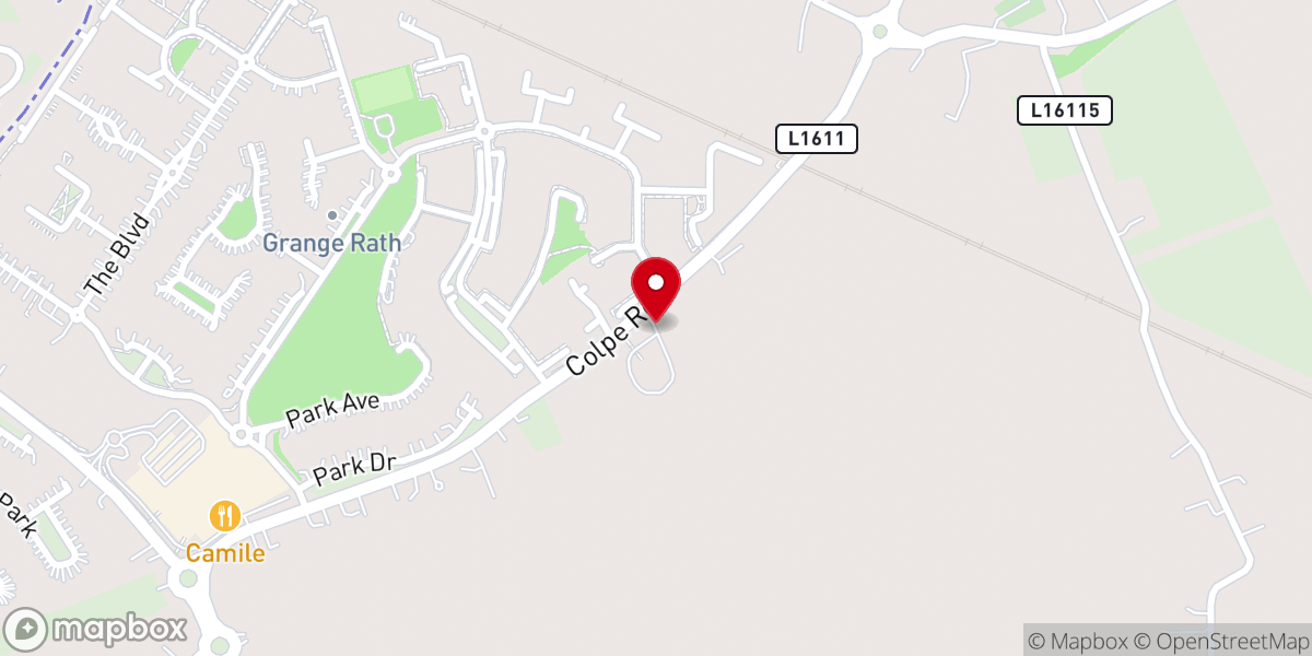 Map showing location of Drogheda Presbyterian Church