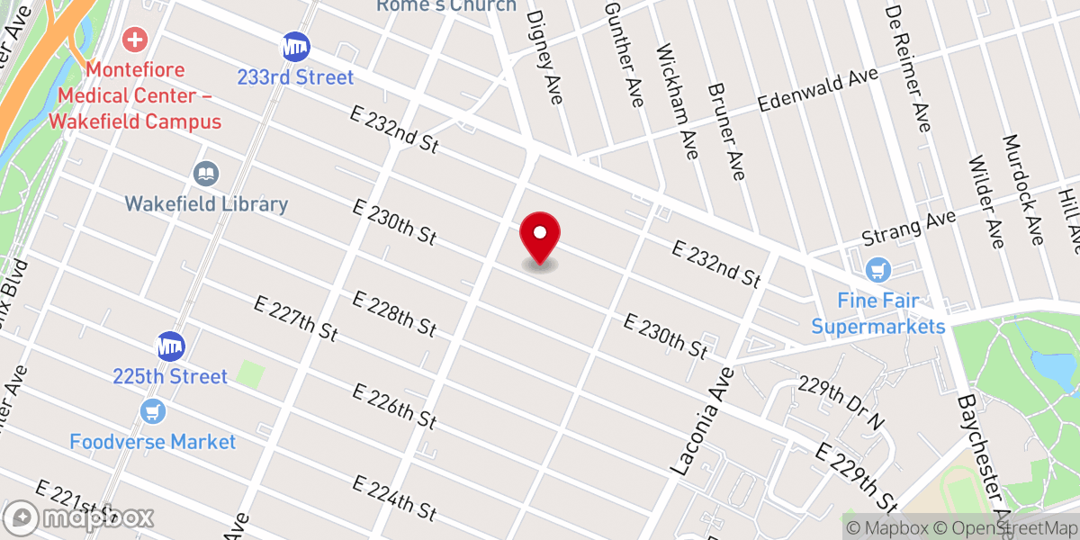 Map showing location of Redeem Christian Church of God
