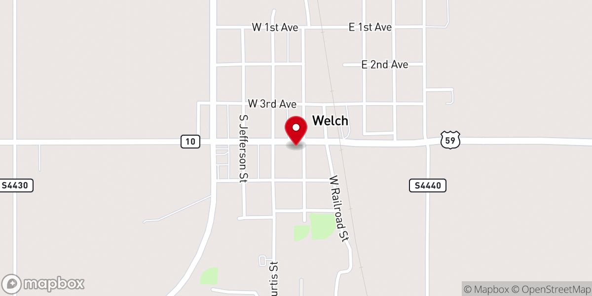 Map showing location of United Methodist Church