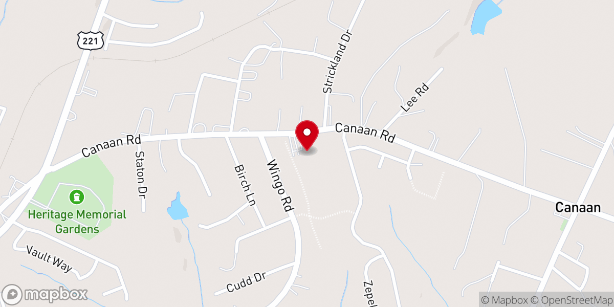Map showing location of Worship Center