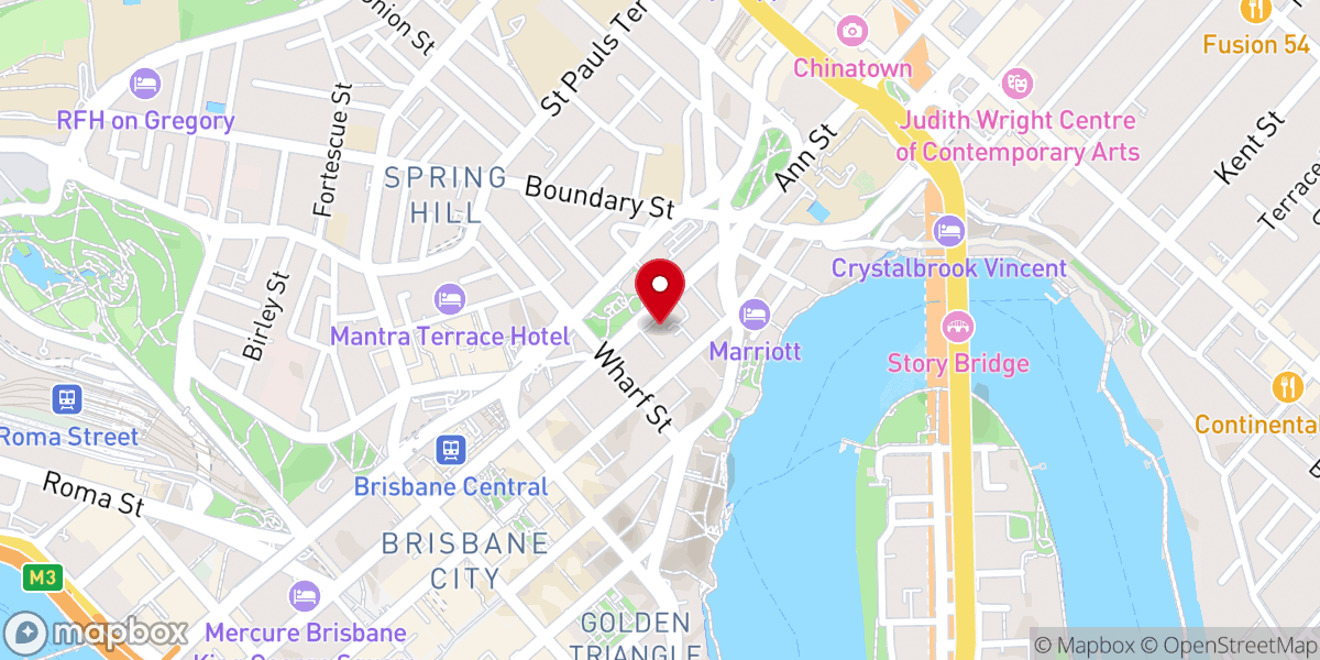 Map showing location of St John's Cathedral