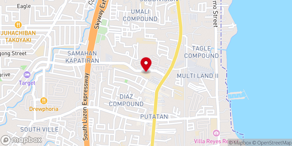 Map showing location of Christ Baptist Church - Muntinlupa City