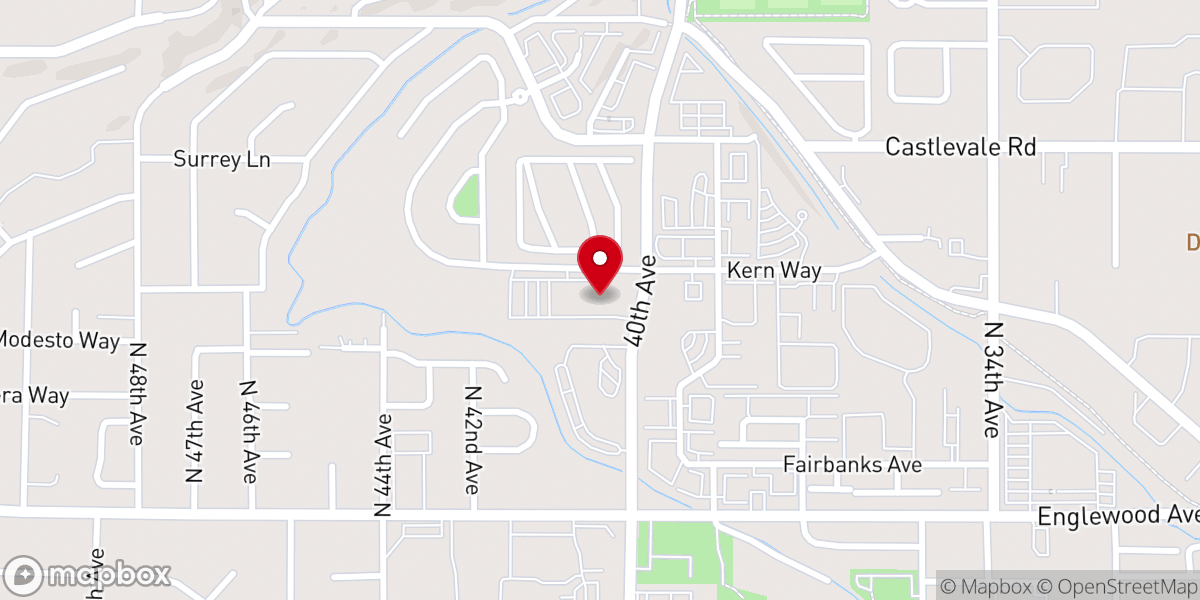 Map showing location of Christian Life Center