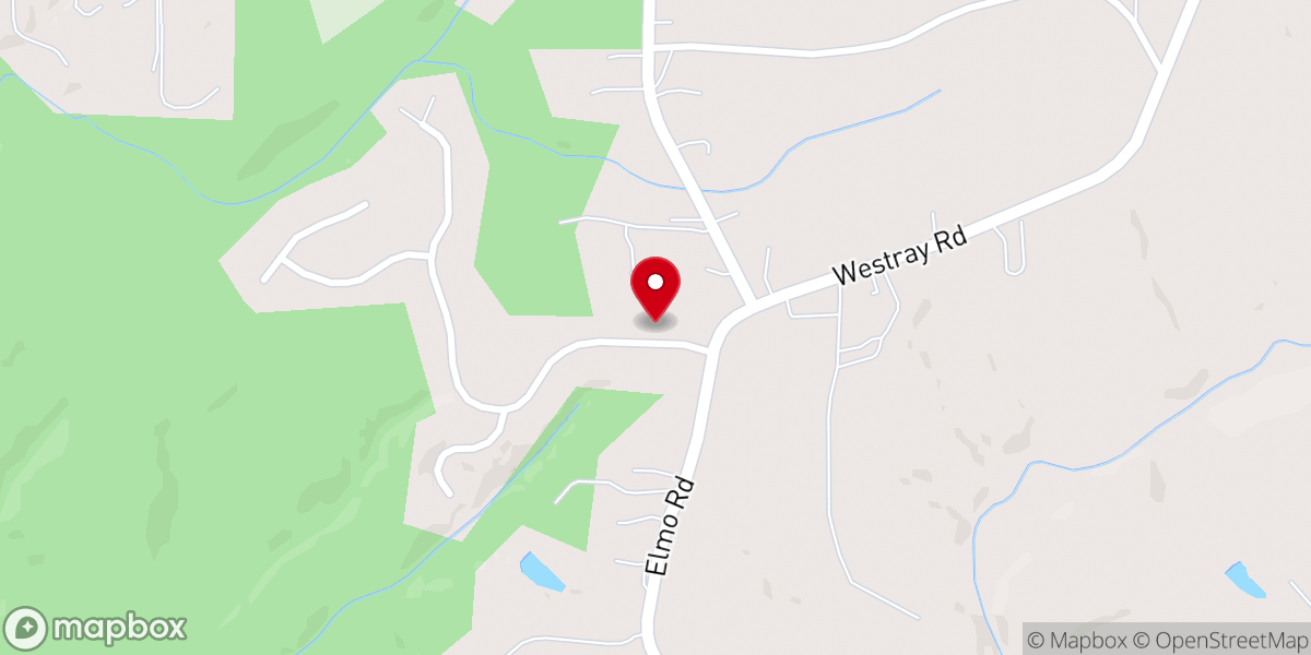 Map showing location of Siloam Baptist Church