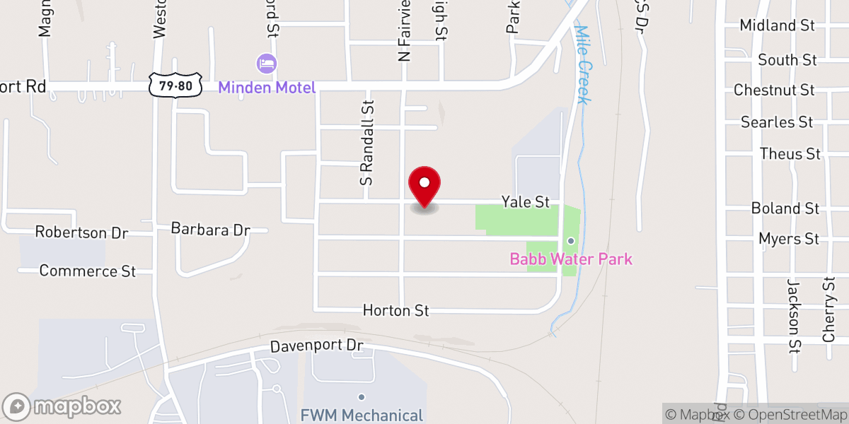 Map showing location of First Southern Methodist Church